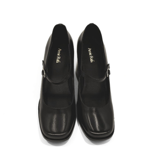 Jackie Leather Mary Jane Heels