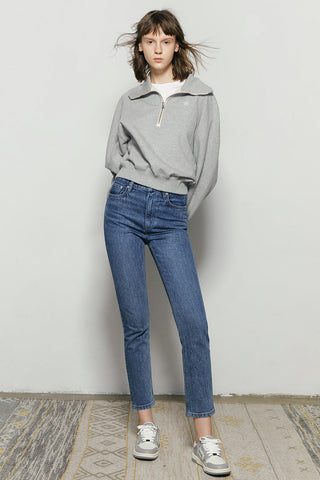 Two Shots High Rise Straight Crop Jeans HJ013 - Glamourous Grace