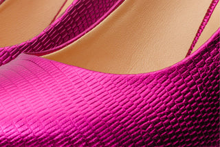 The Maple Fuchsia Leather Pump Fuchsia Sole Women Shoe - Glamourous Grace