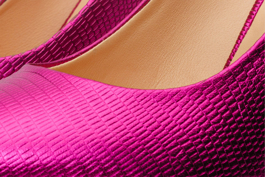 The Maple Fuchsia Leather Pump Fuchsia Sole Women Shoe - Glamourous Grace