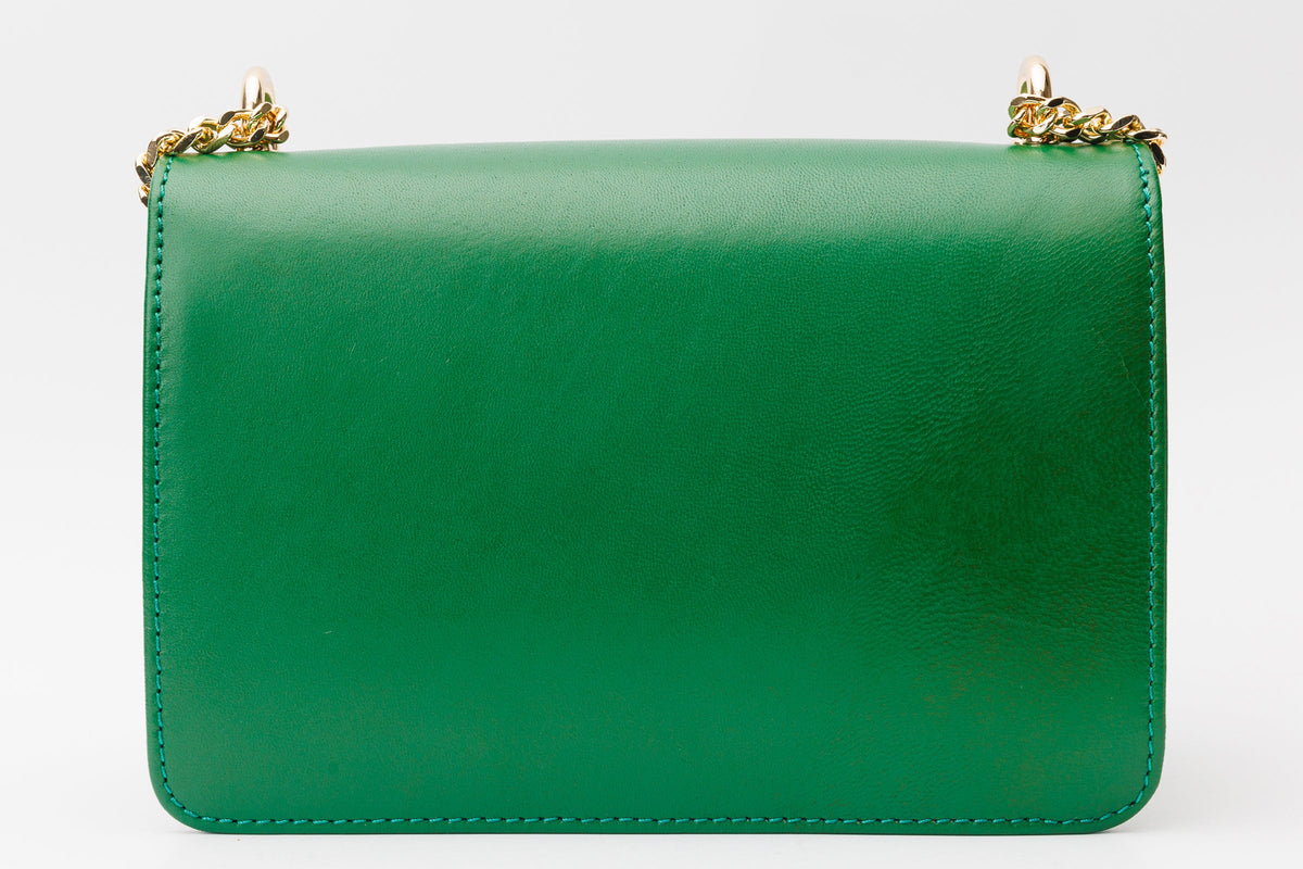 The Maneadero Green Leather Handbag