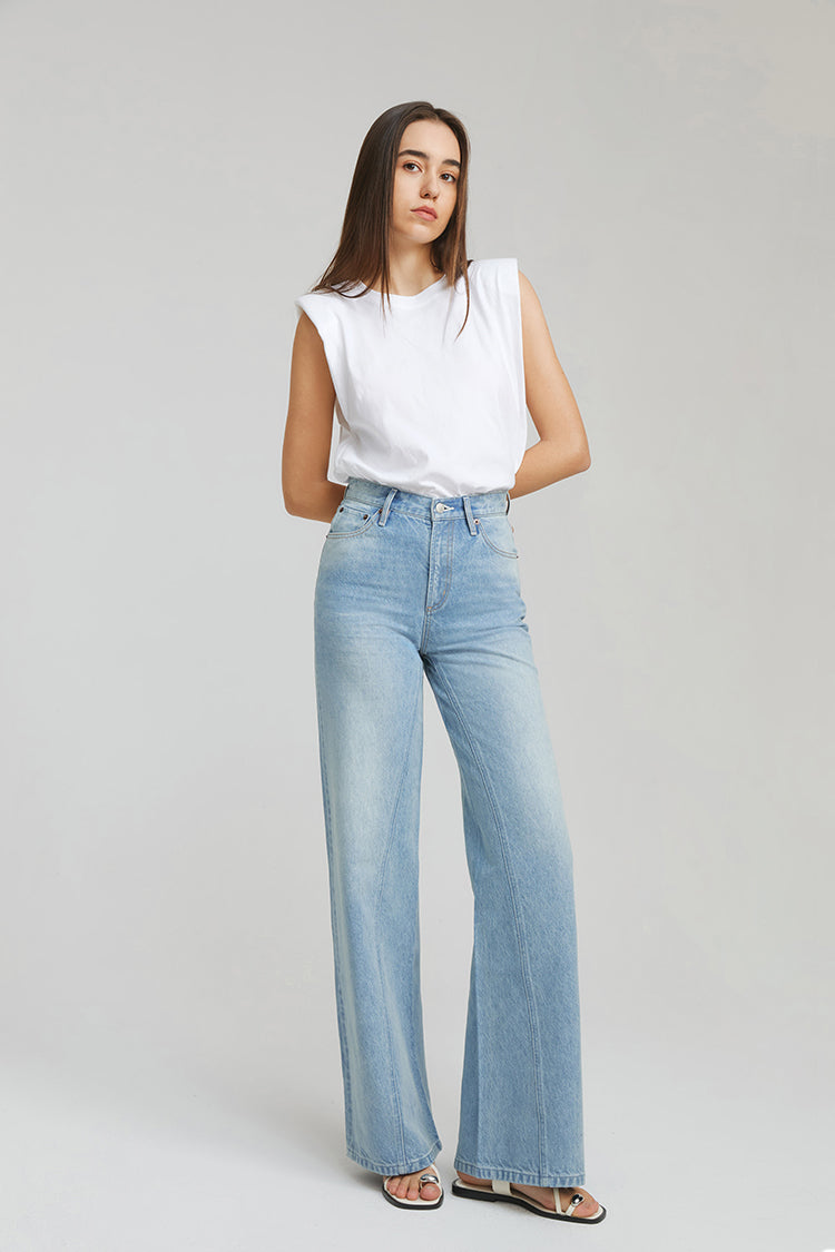 Angeles High Rise Baggy Jeans HJ103 - Glamourous Grace
