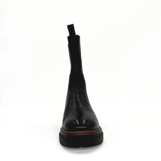 Sherry Leather Lugsole Booties - Glamourous Grace