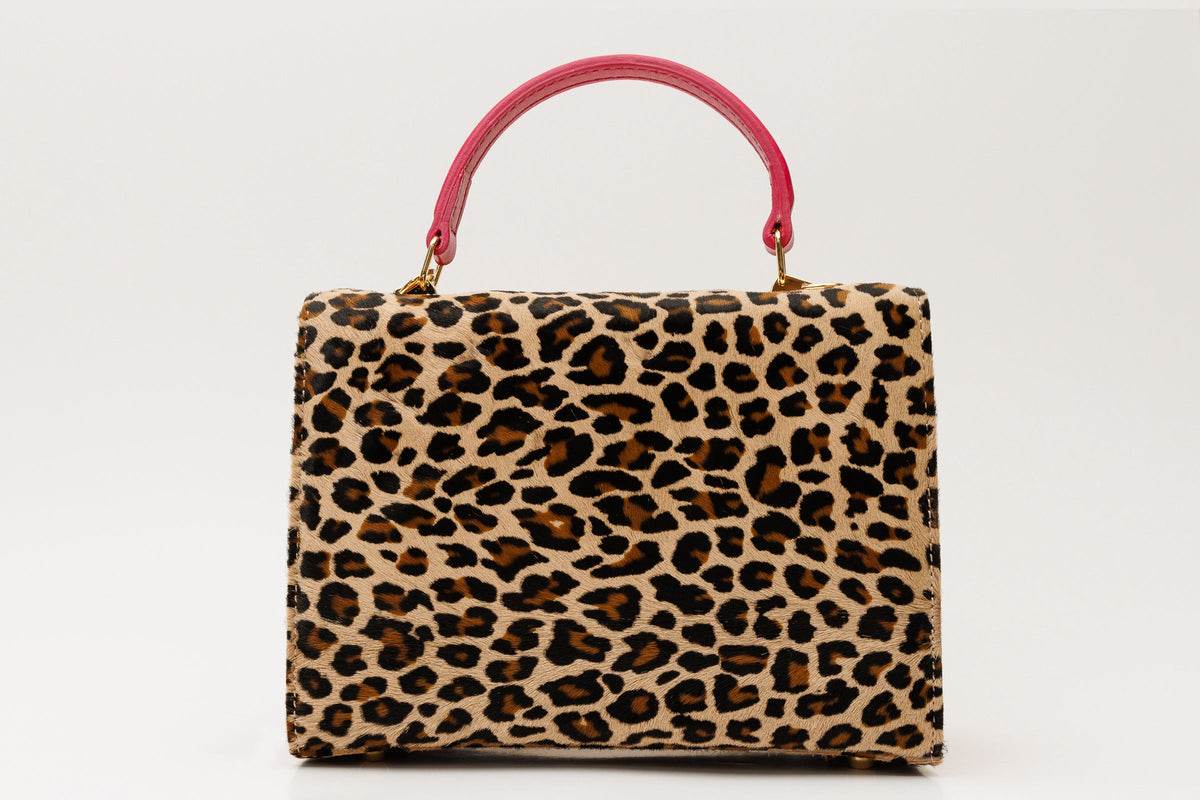 The Olbia Leopard Leather Handbag