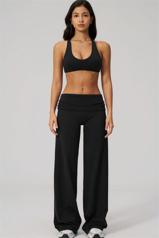 The Daring Sports Bra Straight Leg Pants 2-Piece Set