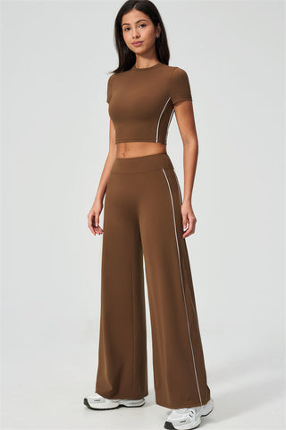 The Breathe T-shirt Straight Leg Pants 2-Piece Set