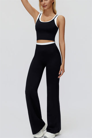 The Canyon Crop Tank Flared Leggings 2-Piece Set