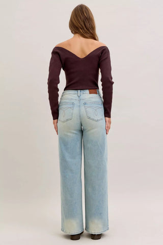 Judy Blue High Waist Column Straight Jeans 881044