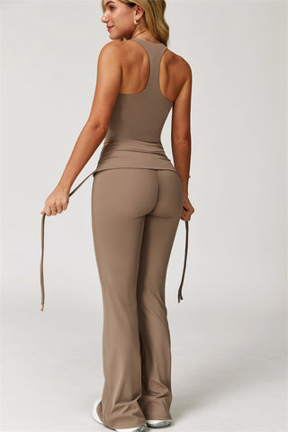 The Echo Tank Top Flared Leggings 2-Piece Set