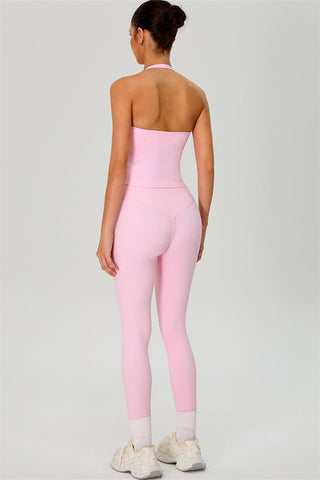 The Solid Halter Tank Top