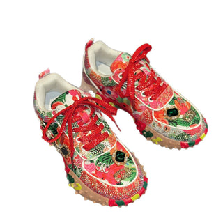 Women's Rhinestone Durian Casual Sneakers