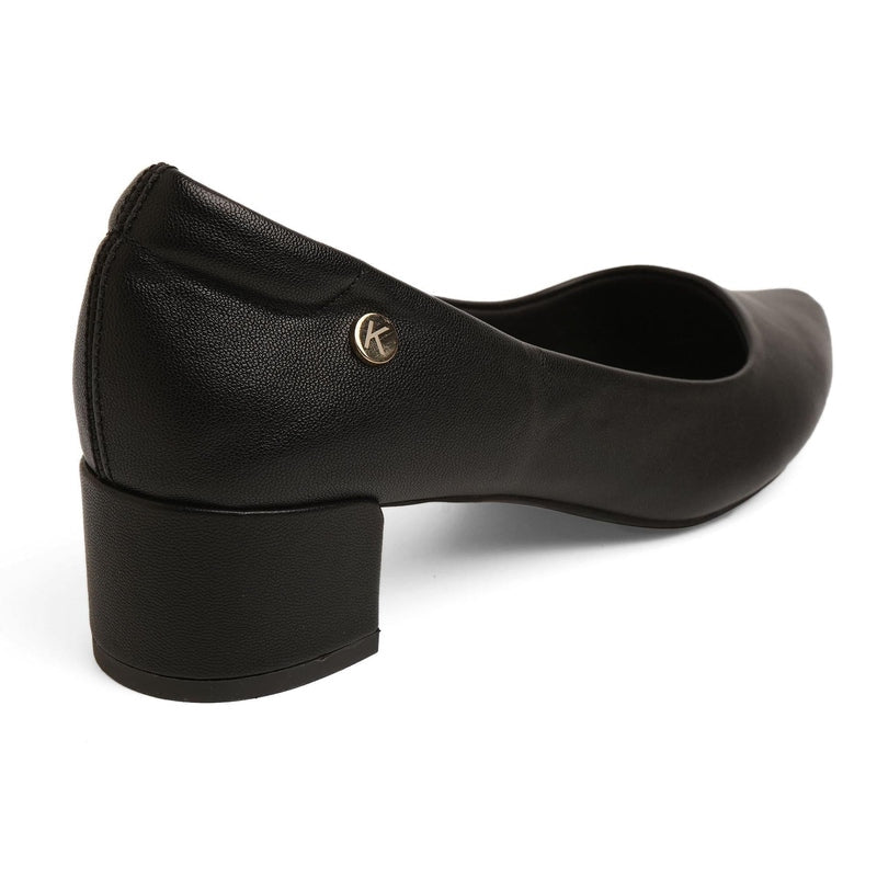 Maddie - Black Block Heels - Glamourous Grace