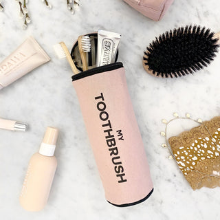 Toothbrush Travel Case – Pink/Blush - Glamourous Grace