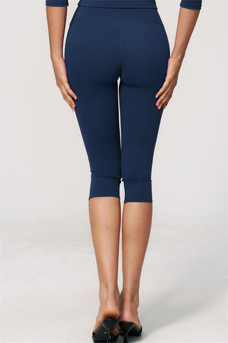 The Natalia Half-Sleeve Top Capri Leggings 2-Piece Set