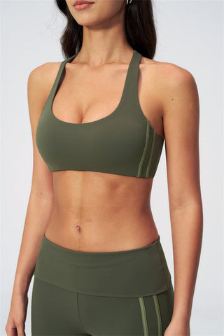 The Evoke Racerback Sports Bra Capri Leggings 2-Piece Set