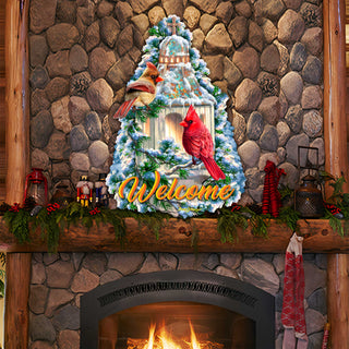 Little Cardinal Chapel Holiday Door Decor by D. Gelsinger - Christmas Decor - 8652809H-DG