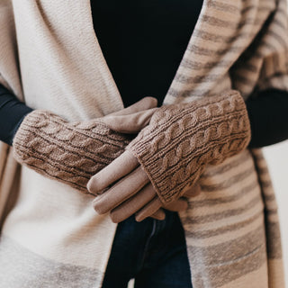 3 in 1 Cable Knit Gloves