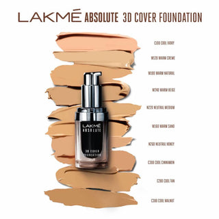 Lakme Absolute 3D Cover Foundation - Neutral Honey (15 Ml)