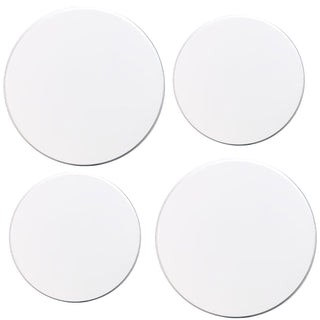 Tin Burner Cover Set, White