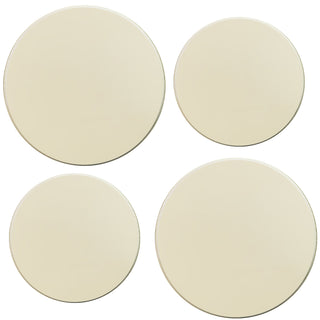 Calypso Basics by Reston Lloyd, Tin Burner Cover Set, Plain Almond