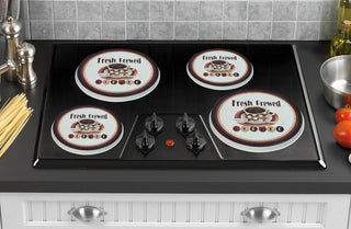 Tin Burner Cover Set, Fresh Brewed
