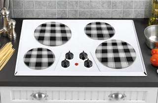 Calypso Basics by Reston Lloyd, Tin Burner Cover Set, Buffalo Check