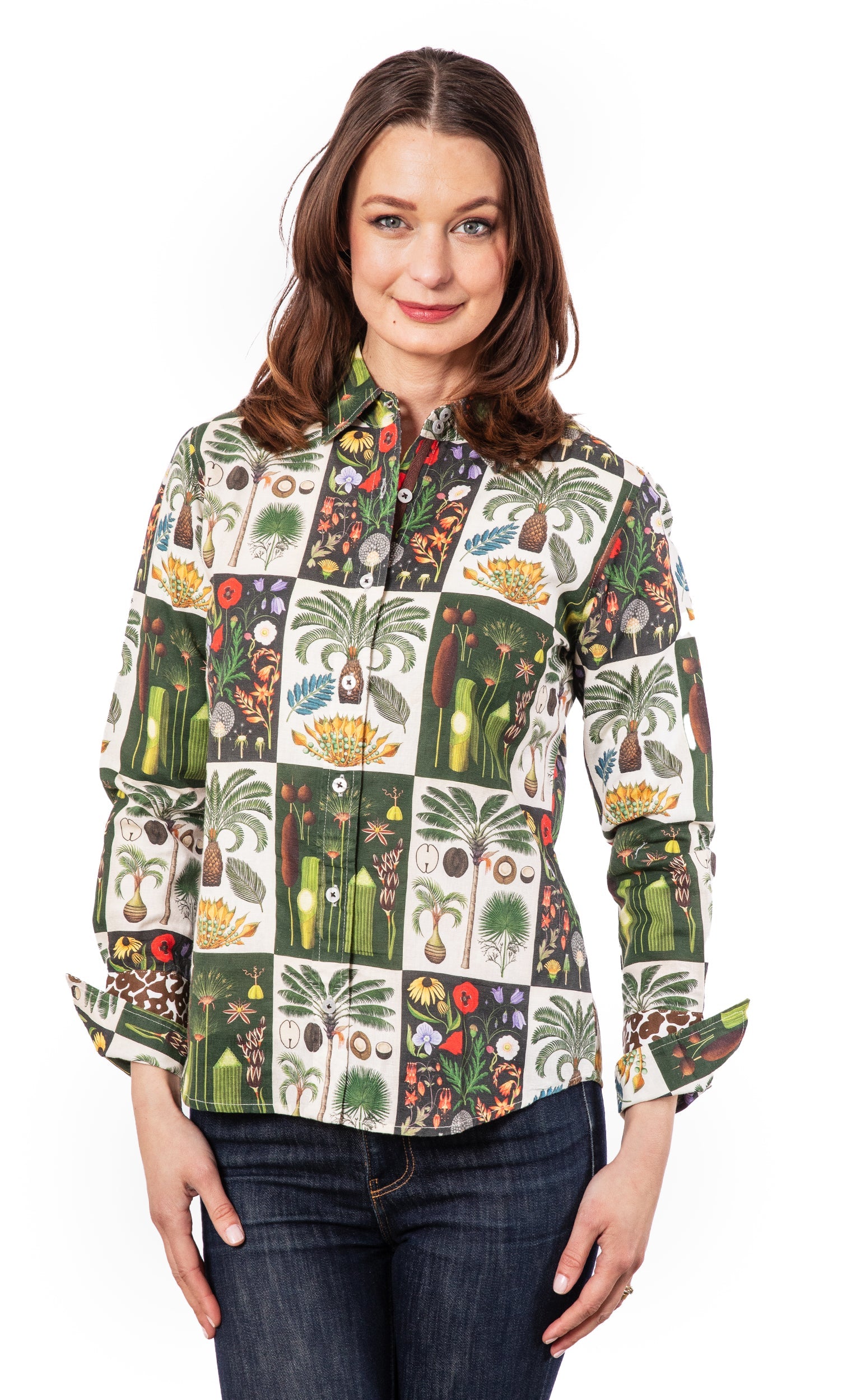 Rome Shirt Patchwork Botanical - Glamourous Grace