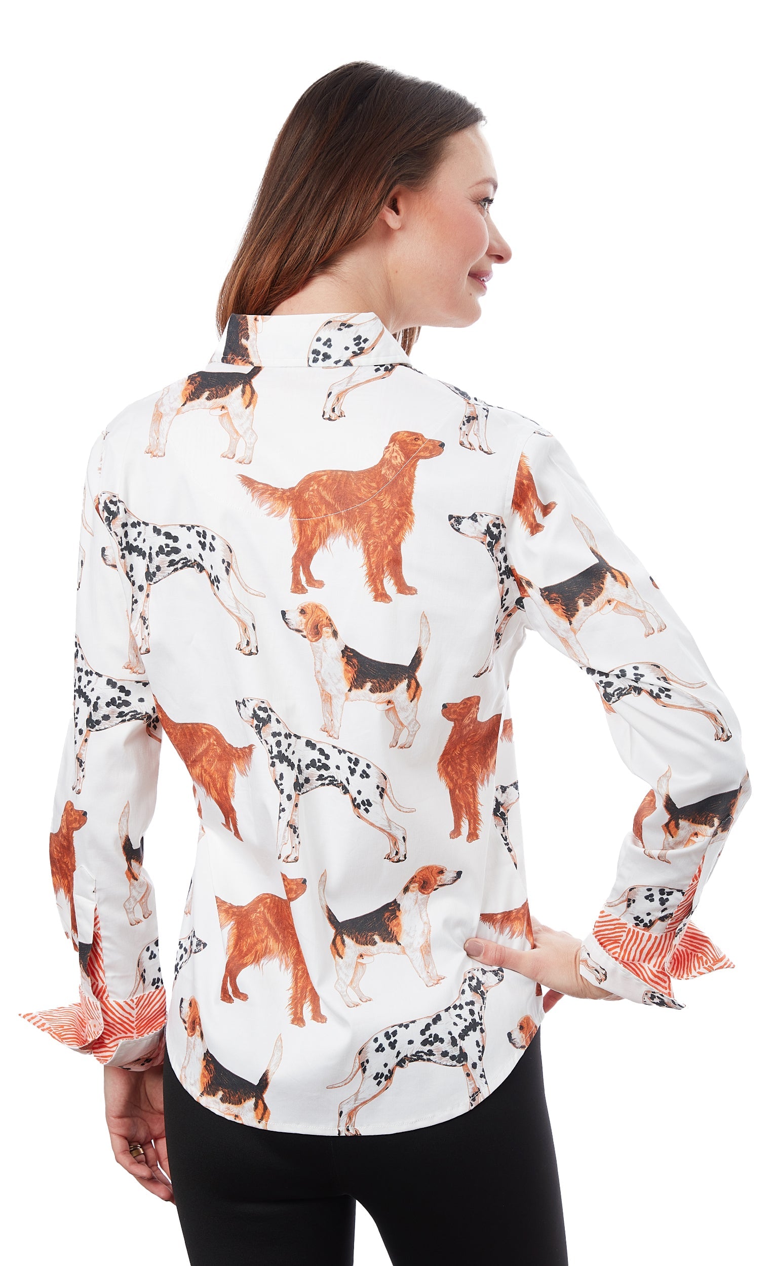 Rome Shirt Doggies Print - Glamourous Grace