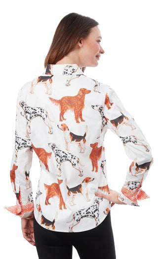 Rome Shirt Doggies Print - Glamourous Grace