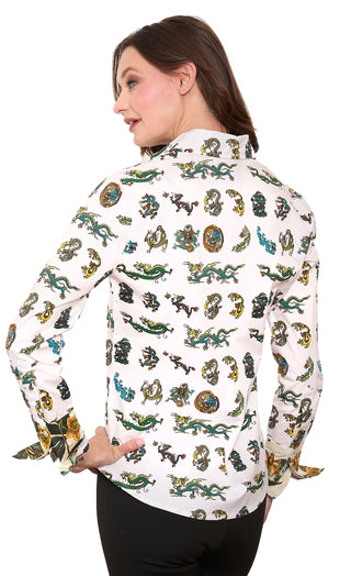 Rome Shirt Mini Dragon Print