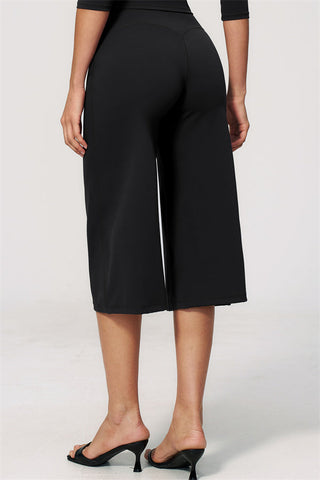 The Natalia Half-Sleeve Top Wide-Leg Crop 2-Piece Set