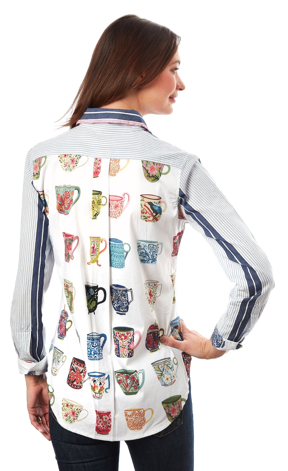Chesapeake Top with Cups on the Back - Glamourous Grace