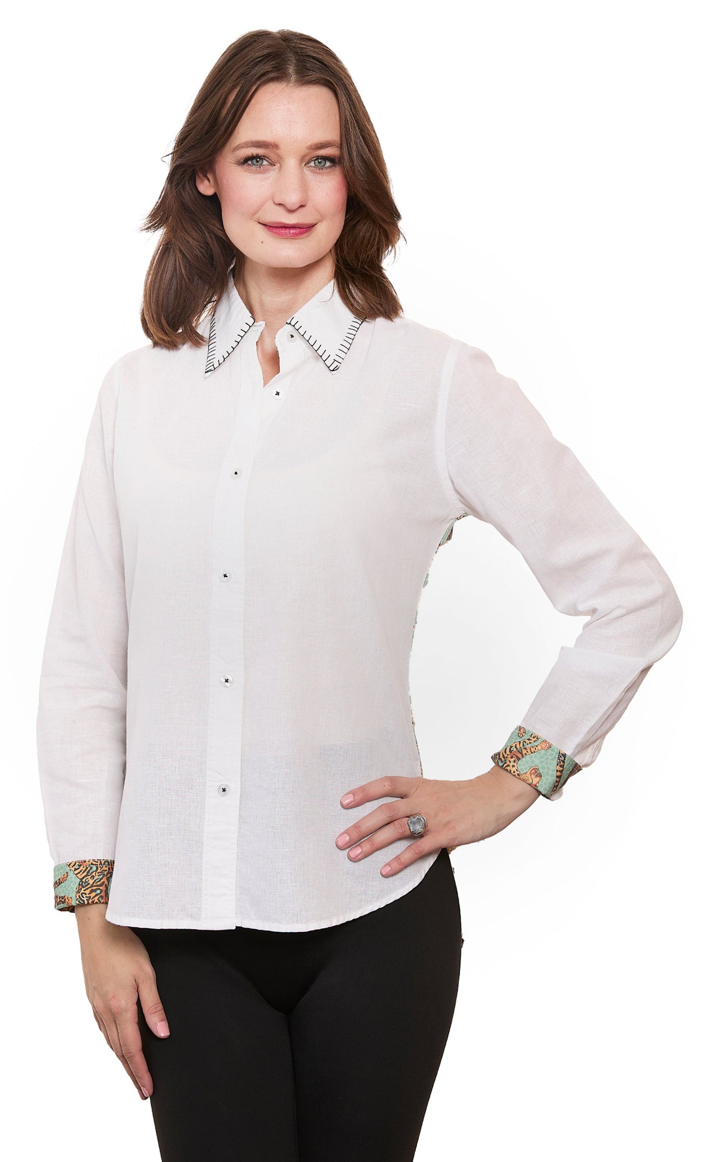 Chesapeake Top With Cheetah Back Panel - Glamourous Grace