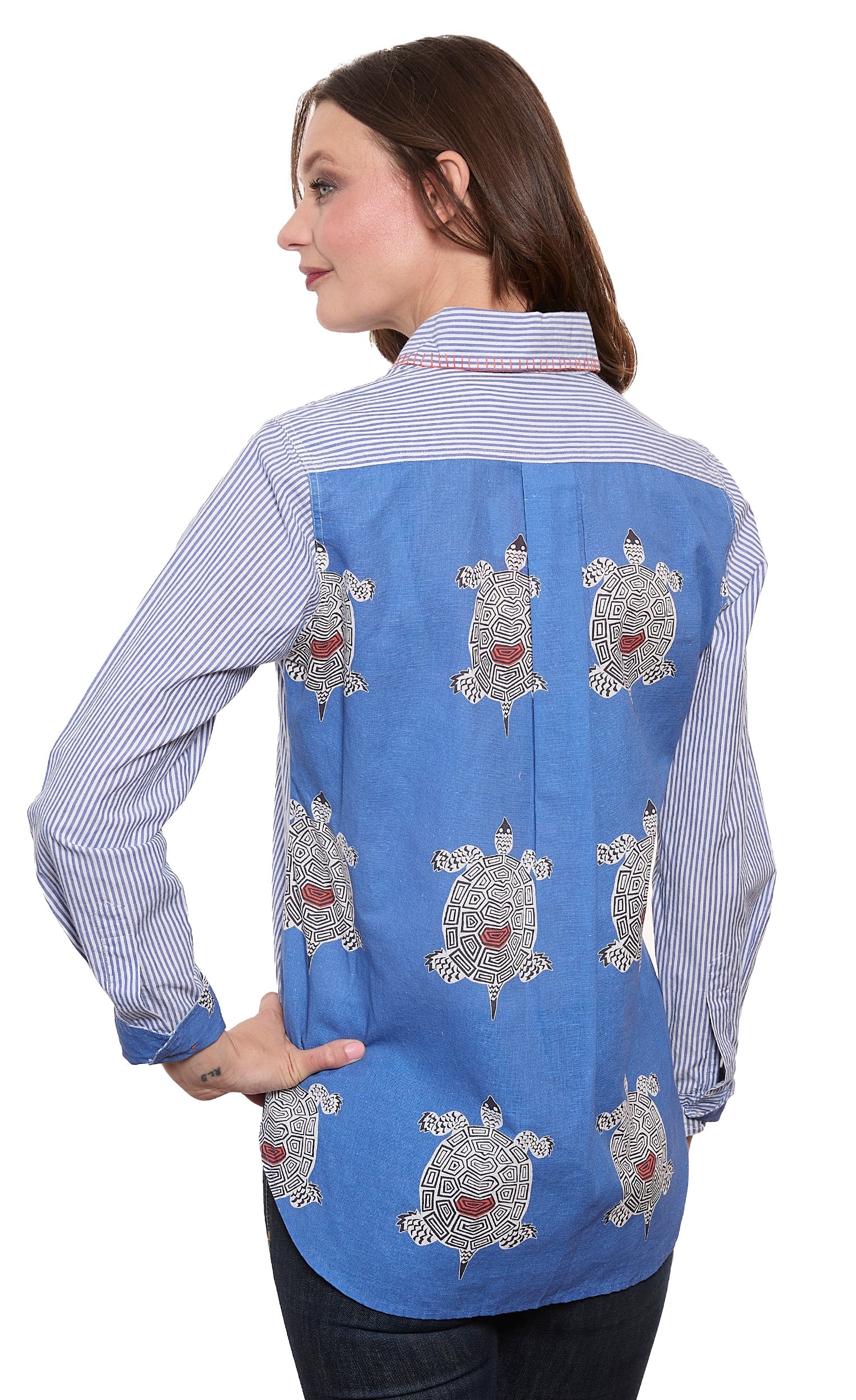 Chesapeake Top with Turtles Back Panel - Glamourous Grace