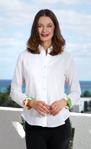 Chesapeake Hi-Lo Tunic Swimmers Print - Glamourous Grace
