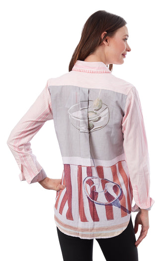 Chesapeake Hi-Lo Tunic Martinis Print - Glamourous Grace