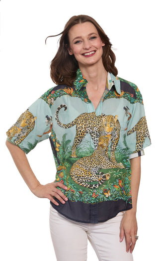 Milano Top Safari Print - Glamourous Grace