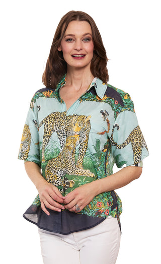Milano Top Safari Print - Glamourous Grace