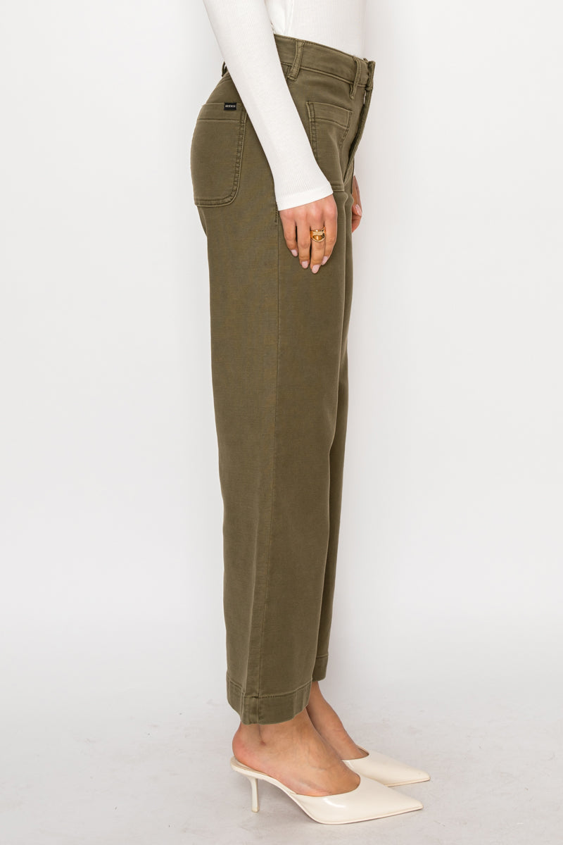 Margot High Rise Crop Palazzo Jeans - Glamourous Grace
