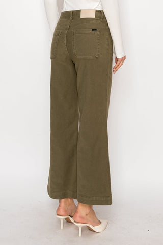 Margot High Rise Crop Palazzo Jeans
