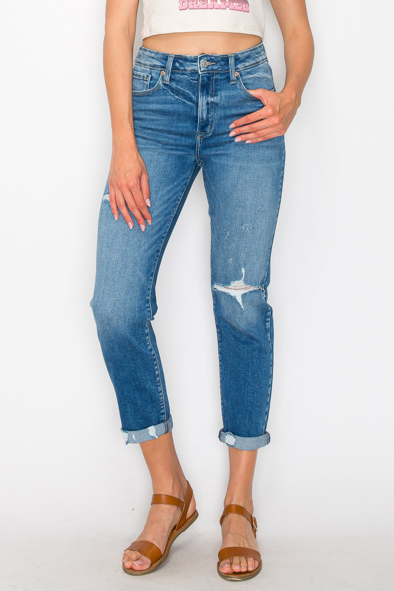 Alexa High Rise Tapered Leg Mom Jeans - Glamourous Grace