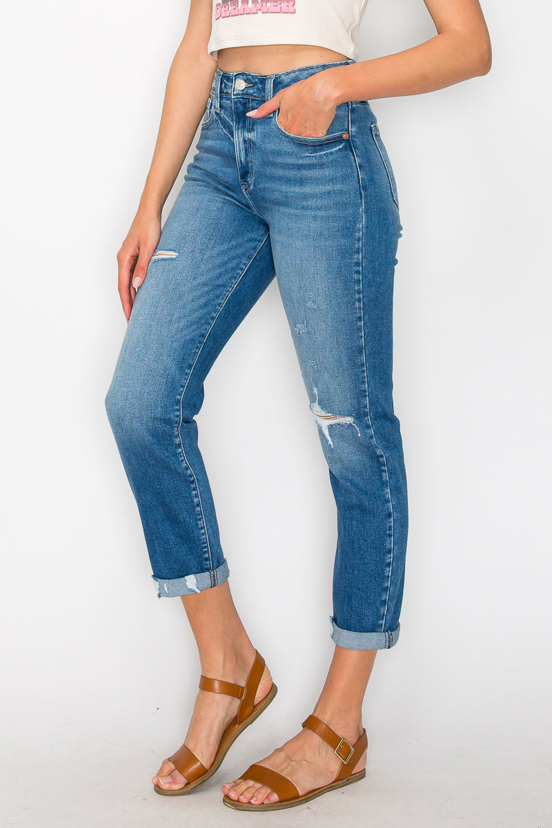 Alexa High Rise Tapered Leg Mom Jeans - Glamourous Grace