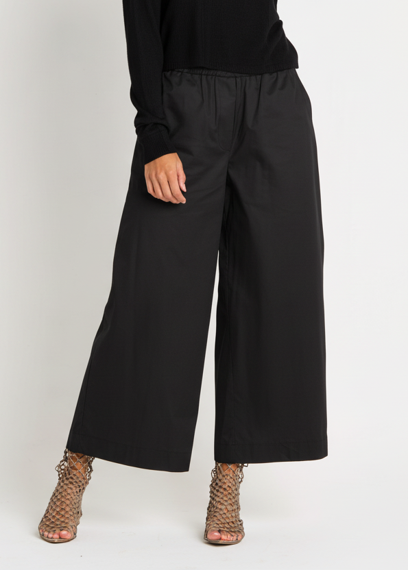 Cotton Flood Pants - Black - Glamourous Grace