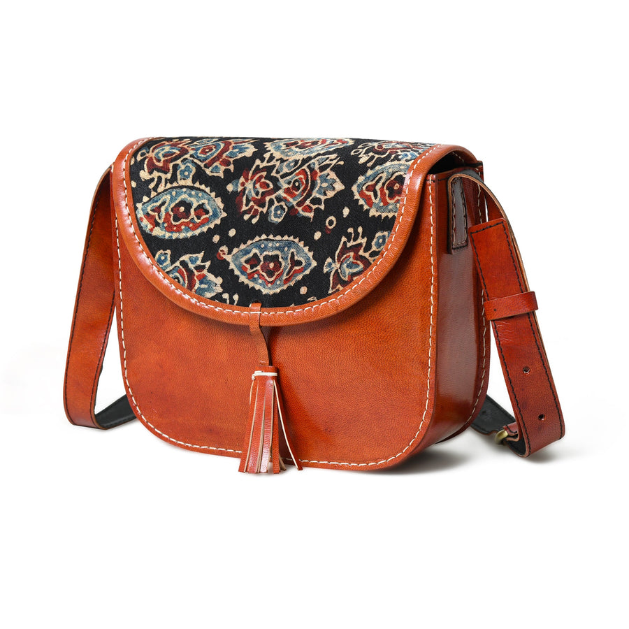 Astounding Ajrakh Ethnic Satchel - Glamourous Grace