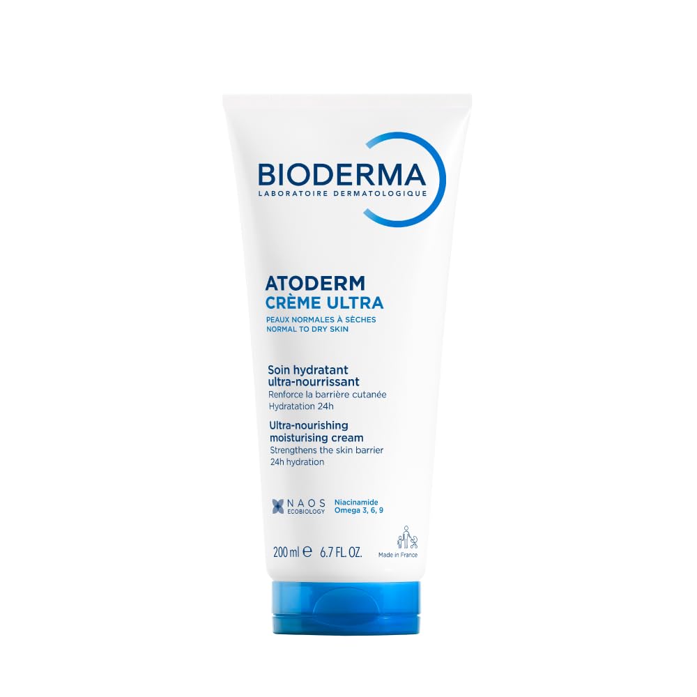 Bioderma Atoderm Ultra Moisturizing Cream for Dry Skin - Gentle, Non-Comedogenic, 6.76 fl oz - Glamourous Grace