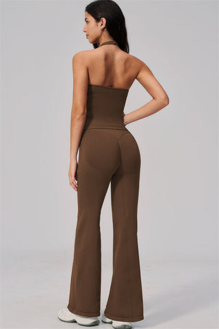 The Align V-Halter Top Flared Leggings 2-Piece Set