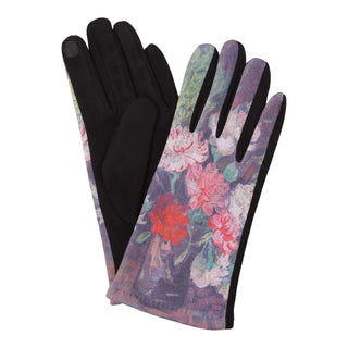 van Gogh Carnations Womens Touch Screen Gloves - One Size Fits All