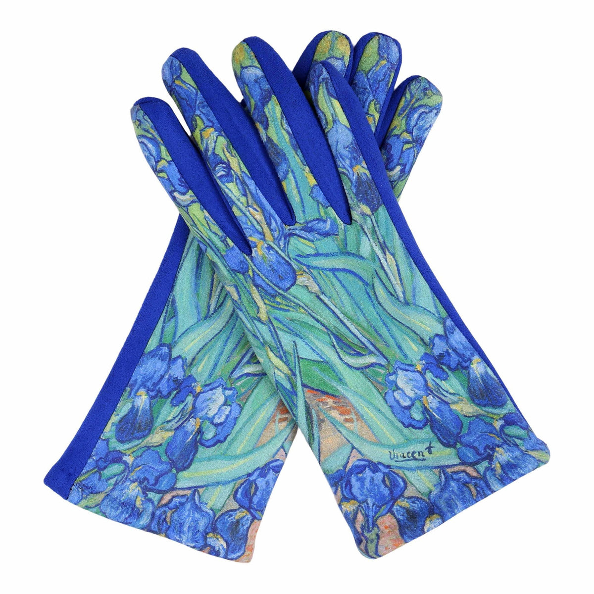 van Gogh Irises Womens Touch Screen Gloves - One Size Fits All