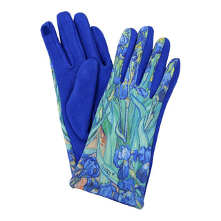 van Gogh Irises Womens Touch Screen Gloves - One Size Fits All