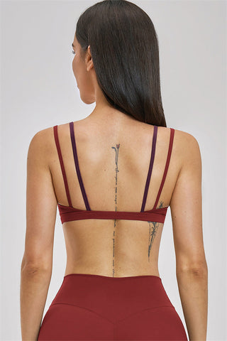 The New Seraphine Layered V Sports Bra Shorts 2-Piece Set